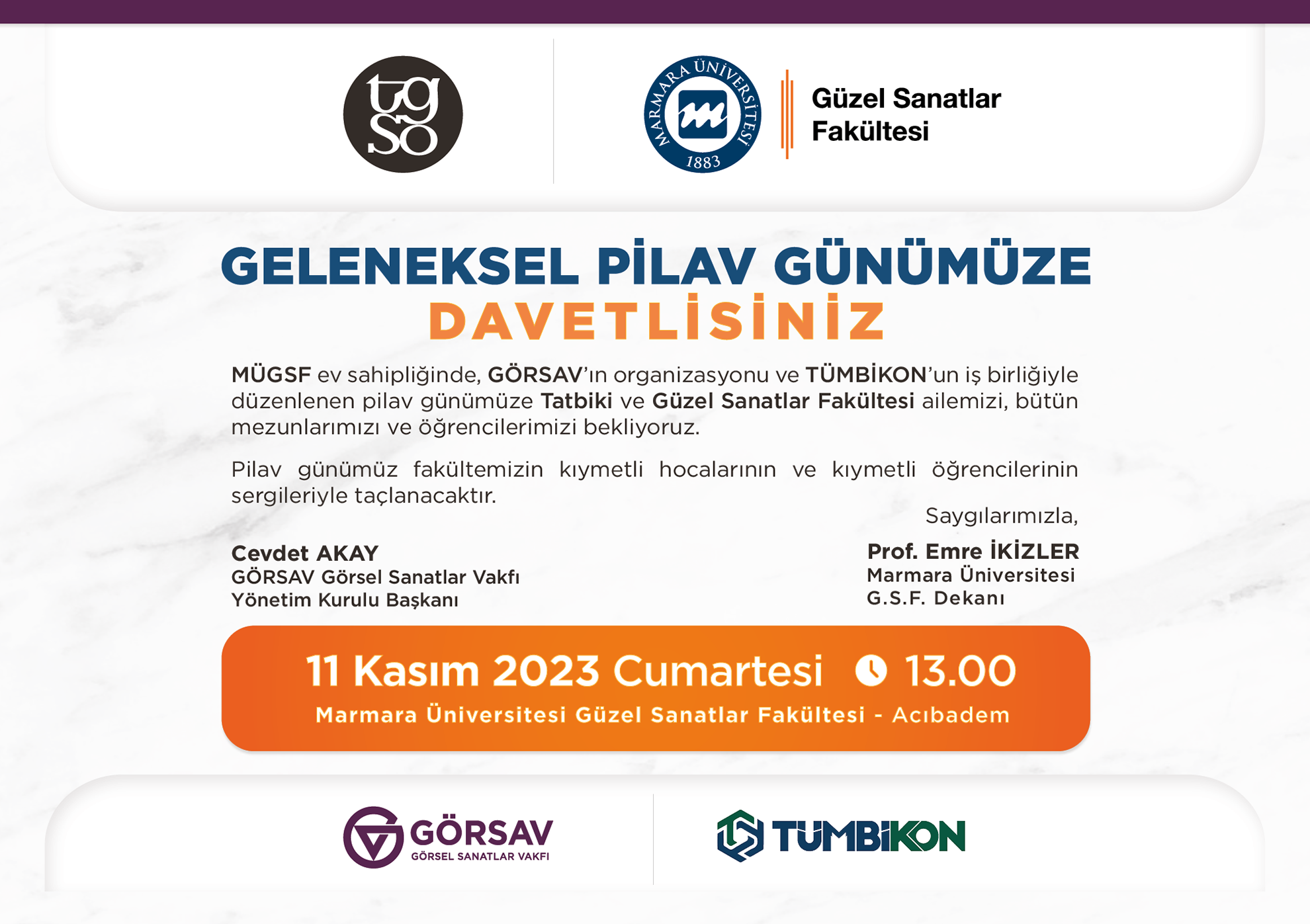 Geleneksel Pilav Günümüze Davetlisiniz